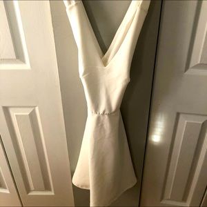 White Fitted Dress (crossed back)